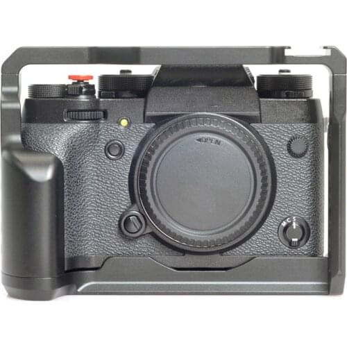 X-T3 Aluminum Alloy Camera Video Cage for Fujifilm X-T3/X-T2 Camera Cage Stabilizer Rig Protective Case Cover