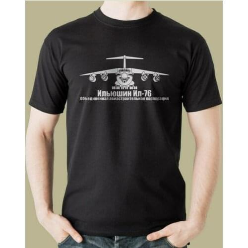 Ilyushin Il-76 Series Plane T-Shirt Vehicle Armed Assault Russian Air Force New MenS Printed Top Quality Printed Shirts Tees