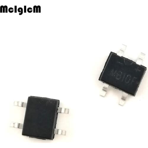 MCIGICM 100pcs Bridge rectifier mb10f sop4 0.5a 1000v sop4 b10f