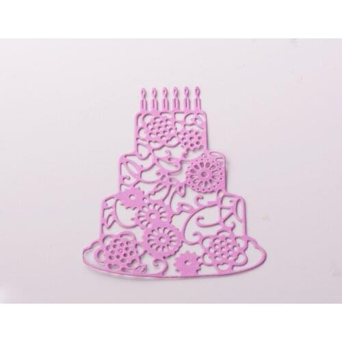 Metal Birthday Cake paper die cutting dies for Scrapbooking/DIY Easter wedding Halloween Easter card
