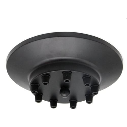 Multi Metal Ceiling Rose Black Ceiling Canopy For Pendant Light Fixtures