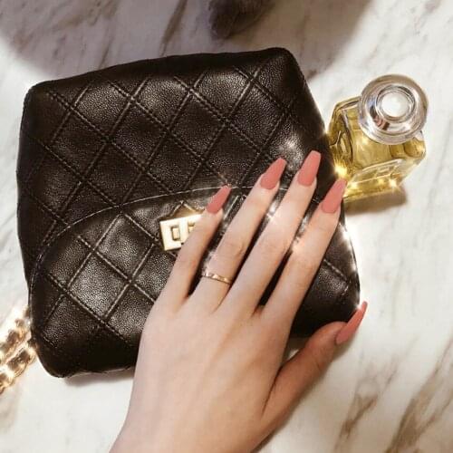 Fashion Charm Long Wearing Nail Art Scrub Pure Color Fake Nail Clips Professional Nail Supplies Tools 24pcs/box