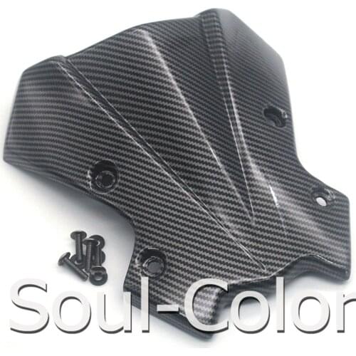 Motorcycle Carbon Fiber Nose Fairing WindScreen Windshield Viser Visor Wind Deflector For KAWASAKI Z900 Z-900 2020 2021 Z 900
