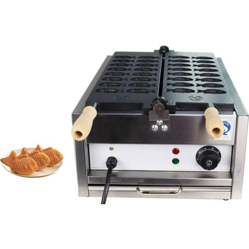 Commercial Electric 16pcs Mini Small Taiyaki Machine Non-stick Fish Shape Waffles Cake Maker Machine 110V 220V