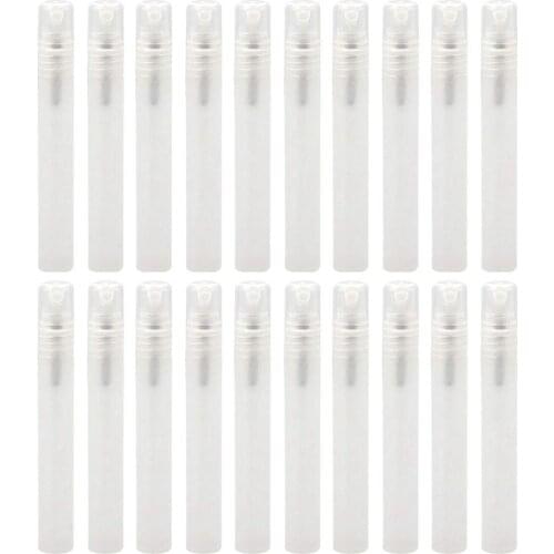 50Pcs / Lot 5Ml Empty Transparent Plastic Spray Bottle Makeup Perfume Atomizer Refillable Bottle Perfume Spray