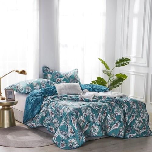 Comfortable Cotton Adult Air-Conditioned Coverlets Quilt Bed Cover Bedspread Printed Comforter Available In All Seasons