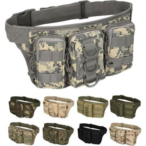 Molle Military Tactical Belt Waist Bag For Outdoor Sports Waterproof Hiking Hunting Riding Army Pouch Bags Climbing Belt Bag
