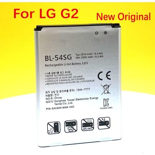 100% Original BL-54SG (BL-54SH) 2610mAh For LG G2 F320 F340L H522Y F260 D728 D729 H778 H779 D722 lg90 D410 High Quality battery