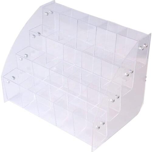 Acrylic Pen Holder Clear High Capacity 4 Layers Desk Organizer Storage Marker Holder for Office School Home Desktop