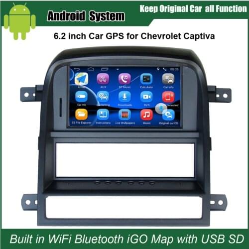 6.2 inch Android 7.1 Car GPS Navigation for Chevrolet Captiva 2008-2011 Car Video Player WiFi Bluetooth Mirror-link