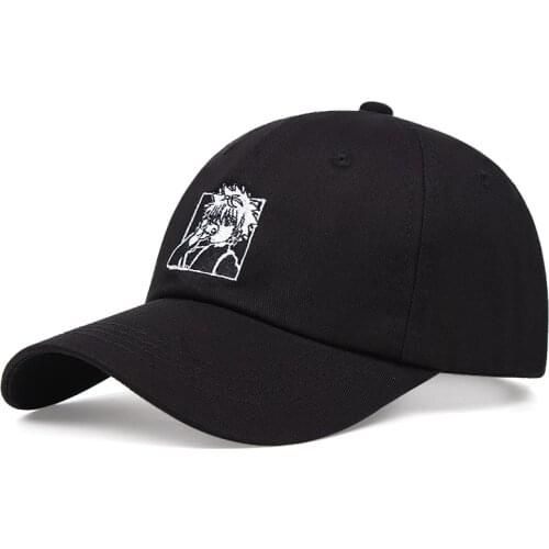 Killua Zoldyck Baseball Caps Snapback Women Men Embroidery Anime Hunter X Hunter Dad Hat Cotton Cartoons Outdoor Sun Cap