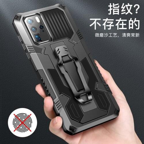 Armor Case For Huawei P40 Pro Case P 40 Pro Case Shockproof Belt Clip Holster Cover For Huawei P40 Pro Coque Funda capa