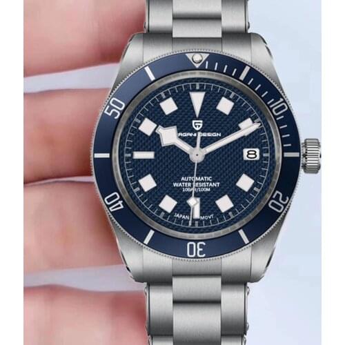 NEW PAGANI Design Original Brands Blue Men Watches Mechanical Watch Sapphire Glass Sport Waterproof Male Clock Japan NH35 1671