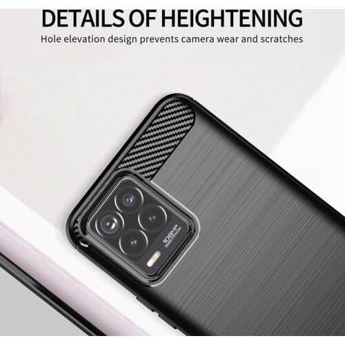 For Realme 8 Pro Fiber Carbon Case for Realme 8 Case Coque Capa Funda Soft Silicone Cover for Realme 8 8 Pro Realme C21 C17 C11