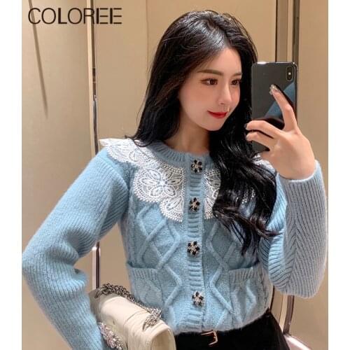 Женские трикотажные кардиганы COLOREE China At AliExpress