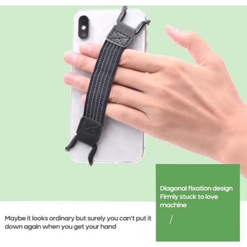 For Mobile Phone Tablet Finger Grip Elastic Band Strap Phone Holder One Hand Operation Anti-slip Phone Holder Finger Grip Band