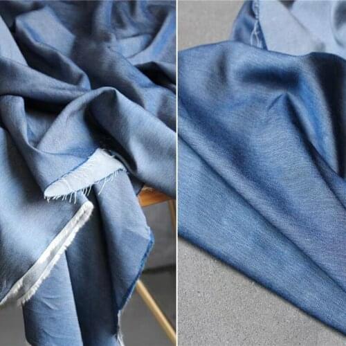 Denim cotton Fabric Blue Soft DIY Jeans Coat Jacket Trousers T-Shirt Apron Summer Dress Garment Designer Fabric