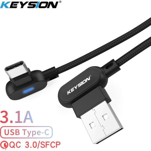 KEYSION usb type c cable Fast Charging usb data Cord usb-c Charger For Samsung S10 S9 A50 xiaomi mi 9 redmi note 7 Type-c cable