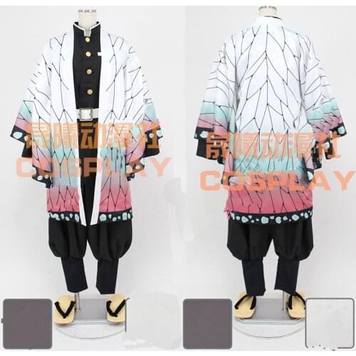 Anime Demon Slayer Kimetsu no Yaiba Kochou Shinobu Cosplay Costume Kimono Uniform Halloween Suit For Women Men Outfit New 2019