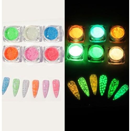 Nail Polish Sequin Champagne Silver Gold Colorful Mixed Series Gloss Glitter Powder Sequin Powder for Gel Nail Art Decoration