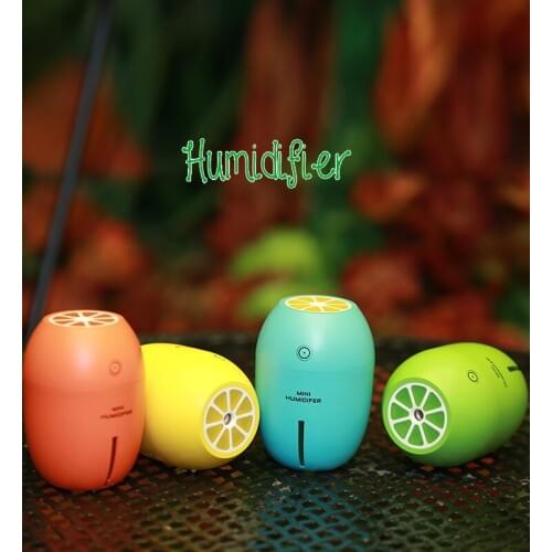 Mini Humidifier Lemon light USB power Mist generator with air purifier