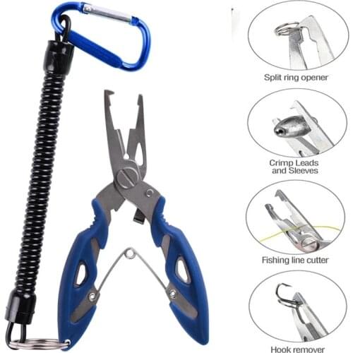 New Fishing Plier Scissor Braid Line Lure Cutter Hook Remover Etc. Tackle Tool Cutting Fish Use Tongs Scissors Fishing Tool Box