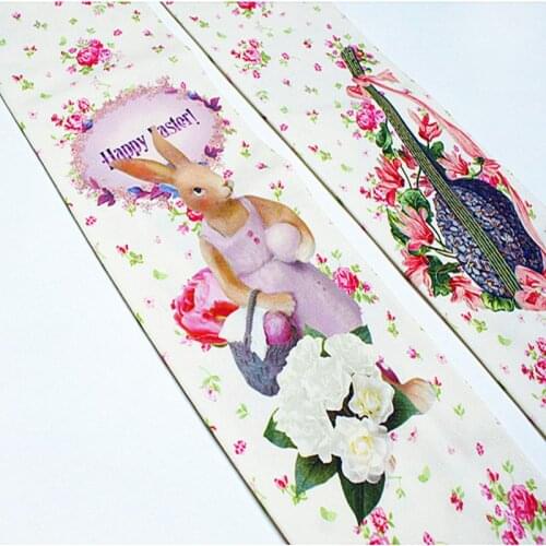 RUIN new small floral rabbit lute lily printed pantyhose girl female women stockings