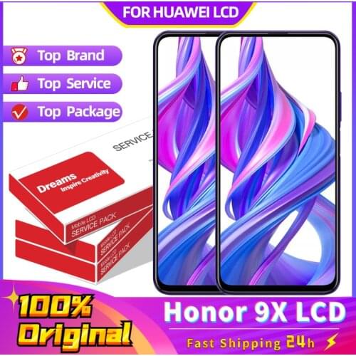 Original For Huawei Honor 9X premium global edition STK-LX1 STK-L22 LCD Display Touch Screen Digitizer Assembly With Frame