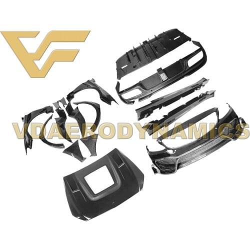 Suitable For 14-18 Benz W205 C160 C180 C200 C250 C300 C350 C450 C63 4Dr VAD-P Wide Full Body Kit Front Rear Bumper Fender Side
