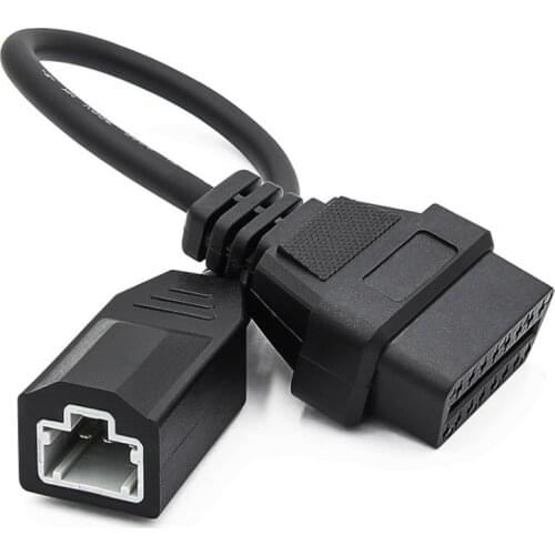 Suitable for Honda 3-pin to 16-pin connector adapter OBD2 OBDII cable adapter