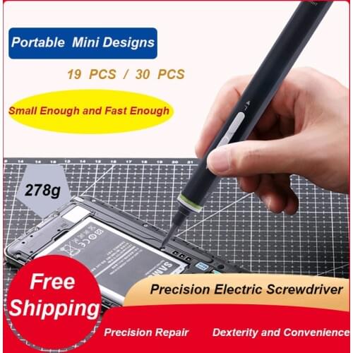 Precision Mini Electric Screw Driver Tool Rechargeable Hand Screwdriver Electronic Repair Dismantling Tool Bit Set