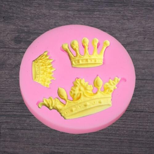 1PC Crown Series Silicone Mould DIY Fondant Cake Mould Chocolate Fudge Mould Pastry Baking Tools LB 491