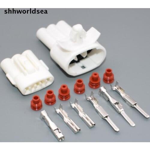 Shhworldsea 5/30/100sets 2.0mm auto wiring male female plug waterproof electric cable connector 6187-3281 6180-3451
