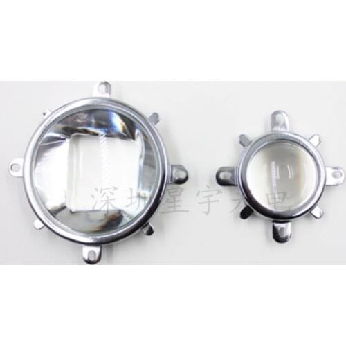 20W 30W 50W 100W high power led78mm optical glass waterproof concave lens, 44mm glass LED lens, 60 degree beam angle, +50mm refl