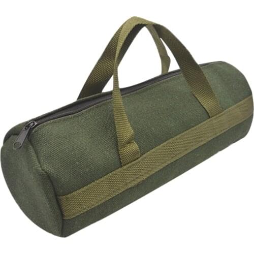 Thickened Canvas Tool Pouch Hand Tool Storage Organizer Portable Screwdriver Instrument Case Tote Bag