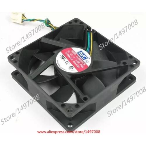 AVC DL08025R12H PS26 DC 12V 0.35A 80X80X25mm Server Cooling Fan