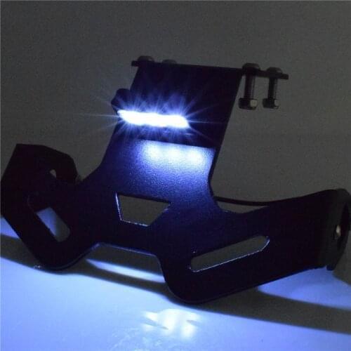 Waase Motorbike For Yamaha MT-15 MT15 2018 2019 2020 License Plate Holder Frame with LED Light