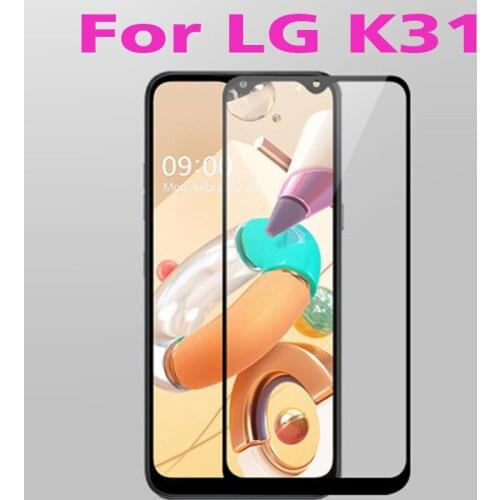 2PCS Full Cover Full Glue Tempered Glass For LG K31 Screen Protector 9H protective film For LG K31 glass