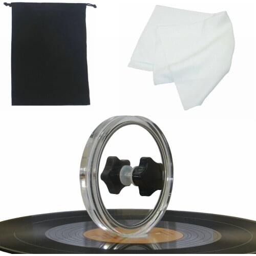 LP Vinyl Record Cleaner Clamp Vinyl Record Lable Saver Protector Waterproof Acrylic Clean Tool