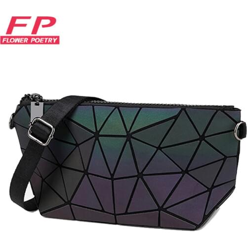 2020 Ladies Messenger Bag Women Geometric Chain Handbag Luminous Crossbody Bag With 2 Shoulder Straps For Women Shoulder Bags