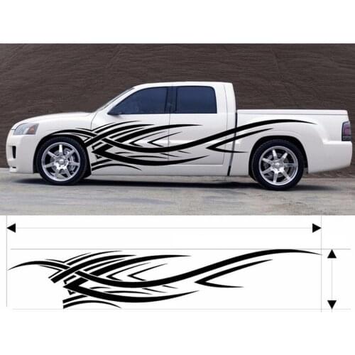 1 Set Car Auto Body Sticker Flame Self-Adhesive Side Truck Vinyl Graphics Decals - Car Styling Decoration
