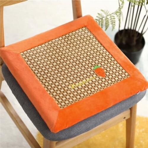 1PC Soft Square Pillow Plush Cushion Orange Kiwi Watermelon Fruit Toys Seat Pad