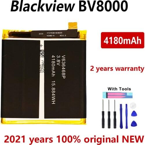 100% Original 4180mAh BV 8000 Replacement battery For Blackview BV8000 BV 8000 Pro V636468P Batteries Bateria With Gift Tools