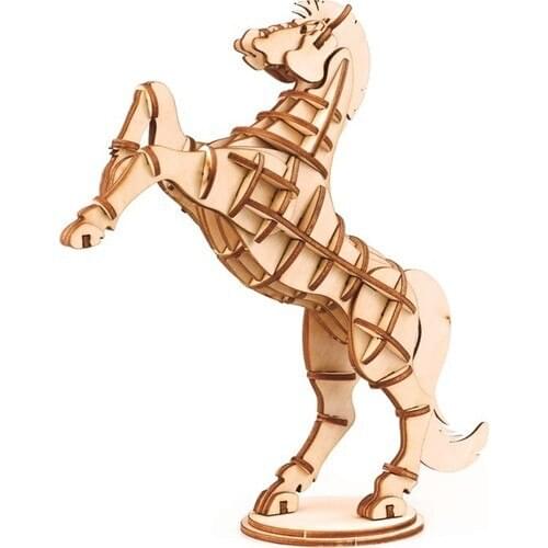Robotime 3D Puzzle Horse Wood
