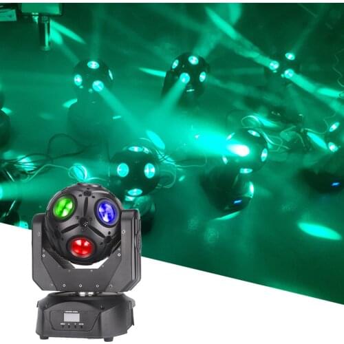 12x10W RGBW 4in1 CREE LED Effect Light DMX512 Stage DJ Disco led Music Party Beam Projector For Wedding Xmas Bar Strobe Light