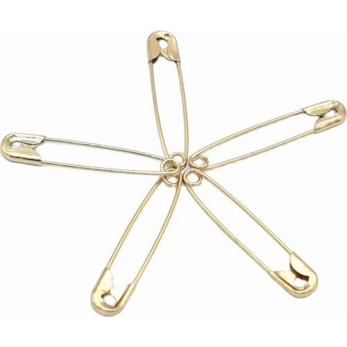 50mm Light gold Safety Pin Decorative Pins Sewing Safety Pins Garment Pins Holder Brooch Pin Metal Pins Brooch Safety Pins -20pc