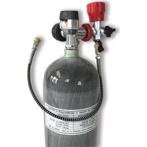 AC109201 New EN12245 air condor PCP rifle SCUBA diving 4500psi 6.8L compressed air carbon fiber cylinder & valve & fill station