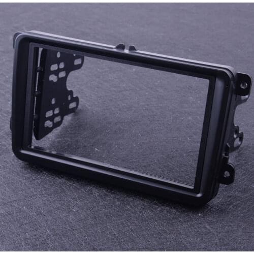 CITALL Car Black 2 Din Radio Stereo Fascia Dash Frame Panel Fit For VW Passat Tiguan Touran Seat Leon Toledo Skoda Fabia Octavia