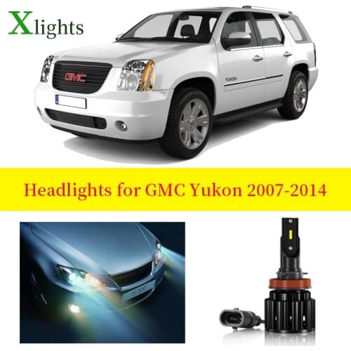 Xlights Car Bulb For GMC Yukon 2007 2008 2009 2010 2011 2012 2013 2014 Led Headlight Low High Beam Canbus Lamp Accessories Part