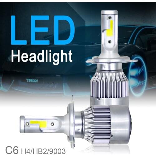 C6 H1 H3 Led Headlight Bulbs LED Car Lights H4 H7 880 H11 HB3 9005 HB4 9006 H13 6000K 72W 12V 7200LM Hi / Lo Turbo Auto Headlamp